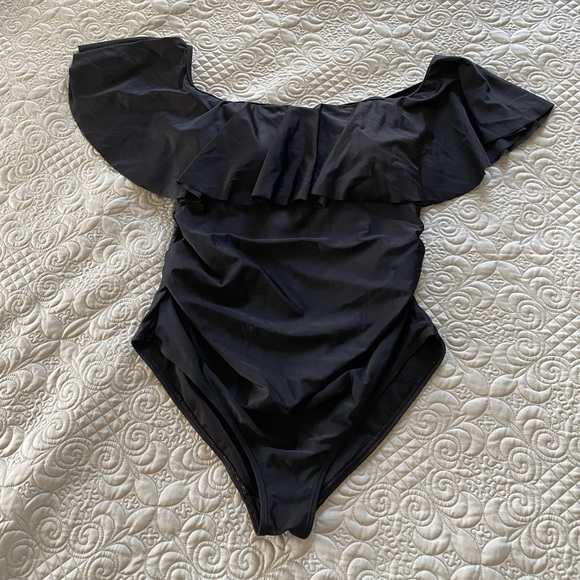 EUC PinkBlush Maternity Bathing Suit - Picture 2 of 4